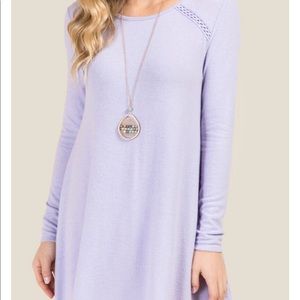 NWT francescas Riaya crochet trim hacci dress XS